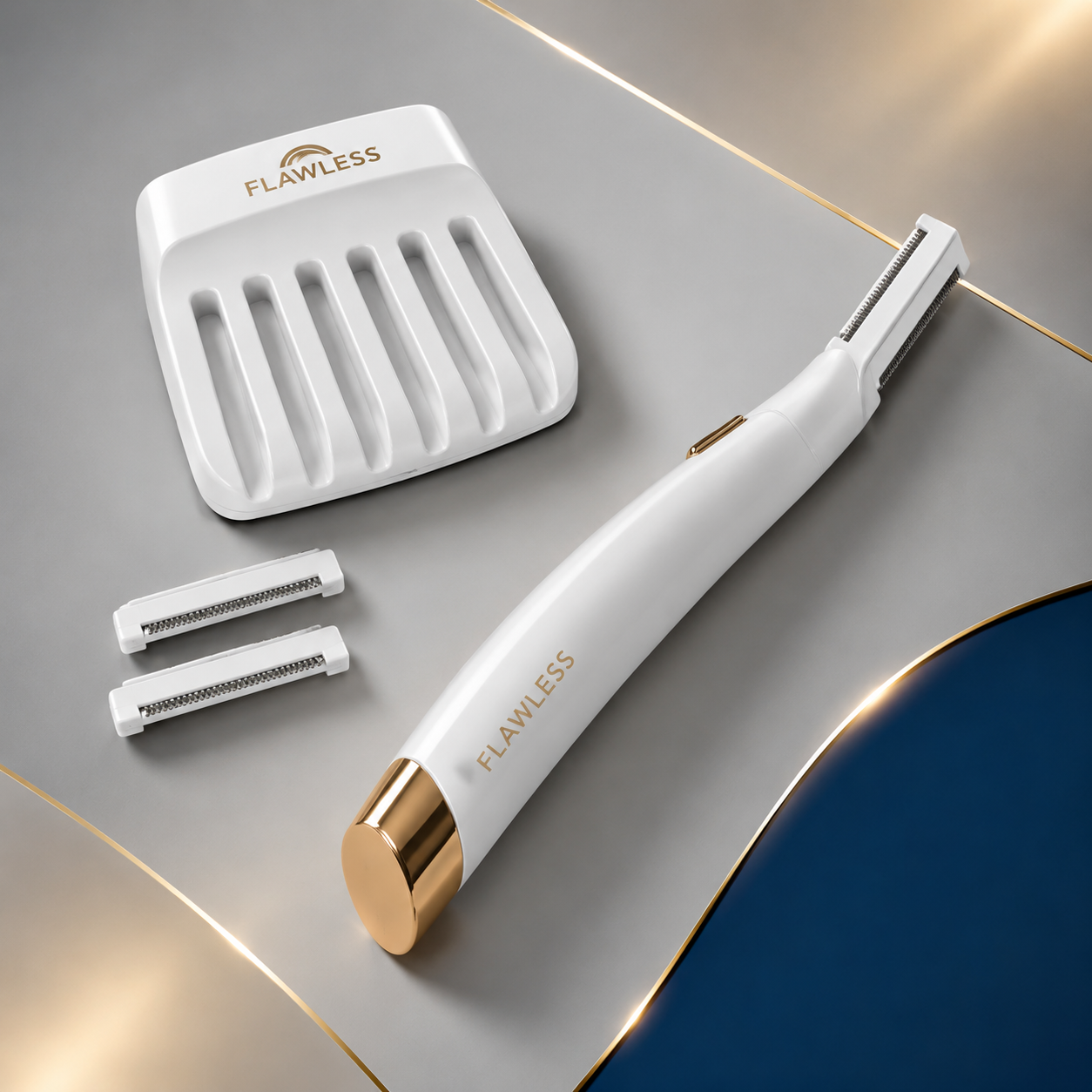 Pure Silk Dermaplane Facial Exfoliator Hair Remover with LED Light - Imagen 6