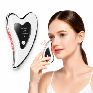 Electric Gua Sha Facial Tool Heat Vibration LED Face Massager