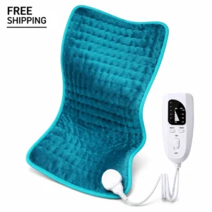 Electric Heating pad for Back/Shoulder/Neck/Knee/Leg Pain Relief, 6 Fast Heating
