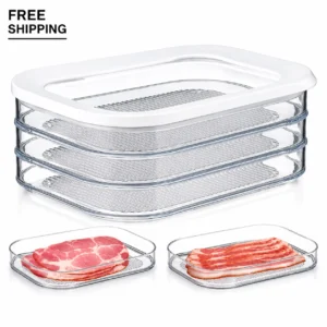 Deli Meat Container, Bacon Lunch Meat Container for Refrigerator