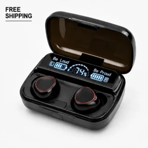 M10 Wireless Earbuds Bluetooth 5.3 Noise Reduction LED Display 2000mAh
