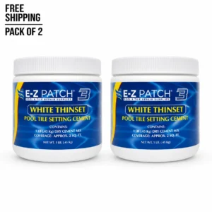 2 Pack EZ Patch 3 Pool Tile Adhesive 1 lb Color Adjustable Mortar