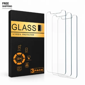 3 Pack Screen Protector for iPhone 13 Pro Max 14 Plus Tempered Glass