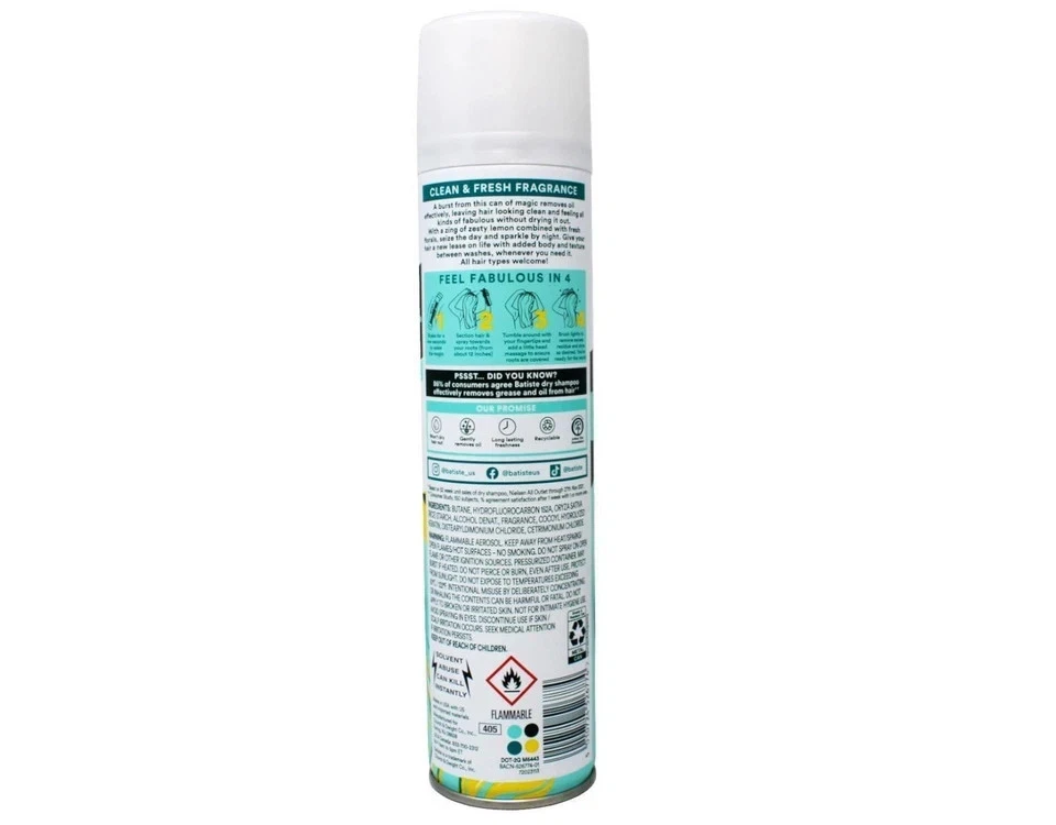 Batiste Original Dry Shampoo 2 Pack 3.81 oz Oil Absorbing Formula - Imagen 5
