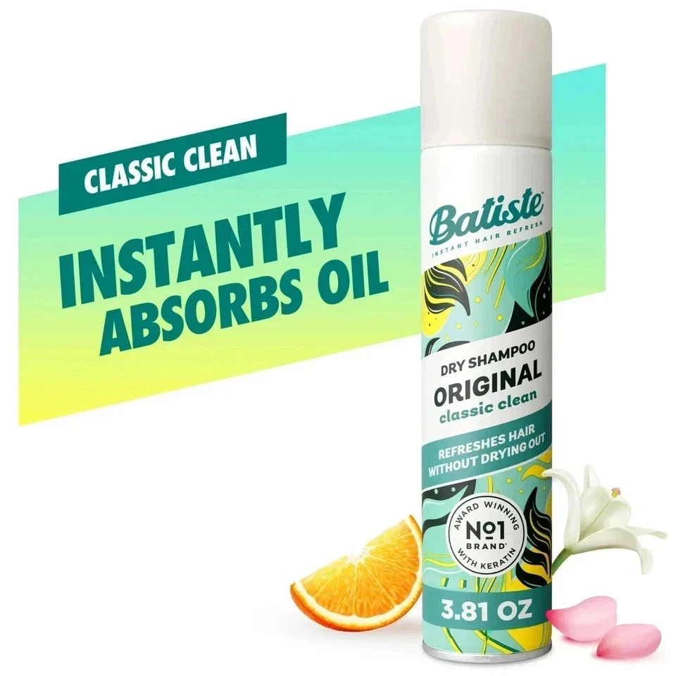 Batiste Original Dry Shampoo 2 Pack 3.81 oz Oil Absorbing Formula - Imagen 4
